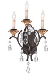 Cortona 3 Light Wall Sconce.