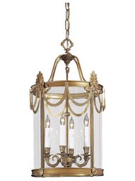 London Large 4 Light Pendant In Dore Gold Finish