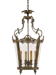 Dresden 4 Light Pendant In Antique Bronze