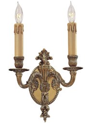 Antoinette Double Sconce In French Gold Finish