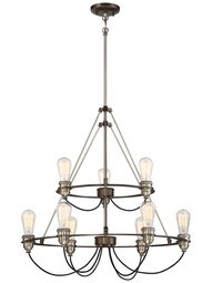 Uptown Edison 9-Light Chandelier