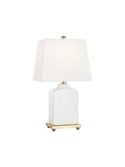 Brynn 1-Light Table Lamp in Cloud.