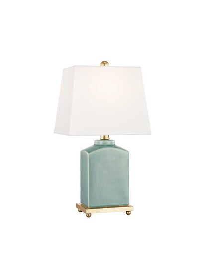 Brynn 1-Light Table Lamp in Jade.