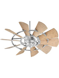 Windmill 44 inch Damp-Rated Ceiling Fan in Galvanized.