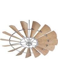 Windmill 72 inch Damp-Rated Ceiling Fan in Galvanized.