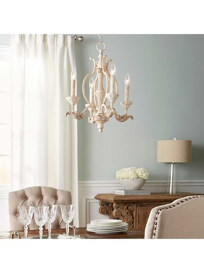 Alternate View of Florence 4-Light Chandelier.