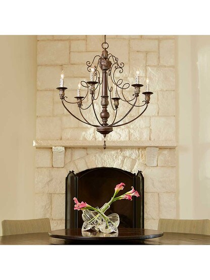 Alternate View 2 of Salento 27 inch 6-Light Chandelier.