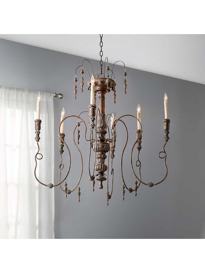 Alternate View of Salento 8-Light Chandelier.