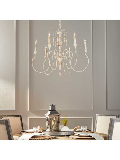 Alternate View of Palermo 6-Light Chandelier.