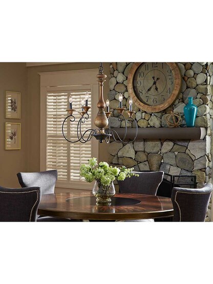 Alternate View of Auburn 6-Light Chandelier.
