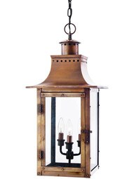 Chalmers Large Hanging Lantern In Aged Copper