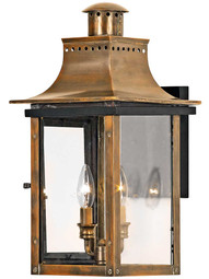 Chalmers Medium Wall Lantern In Aged Copper