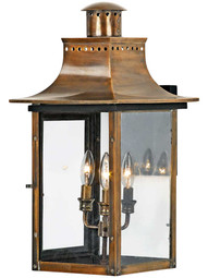Chalmers Large Wall Lantern In Aged Copper