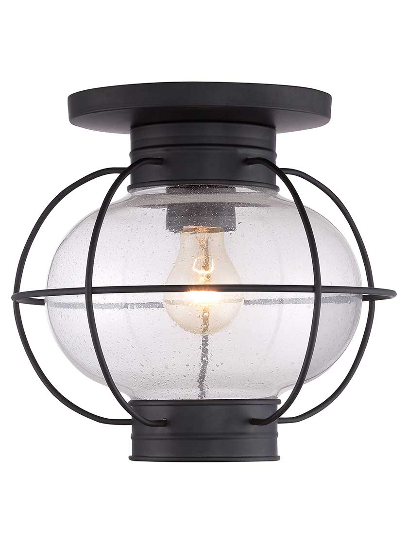 Alternate View of Cooper 11 1/2 inch Outdoor Flush Mount Ceiling Light.