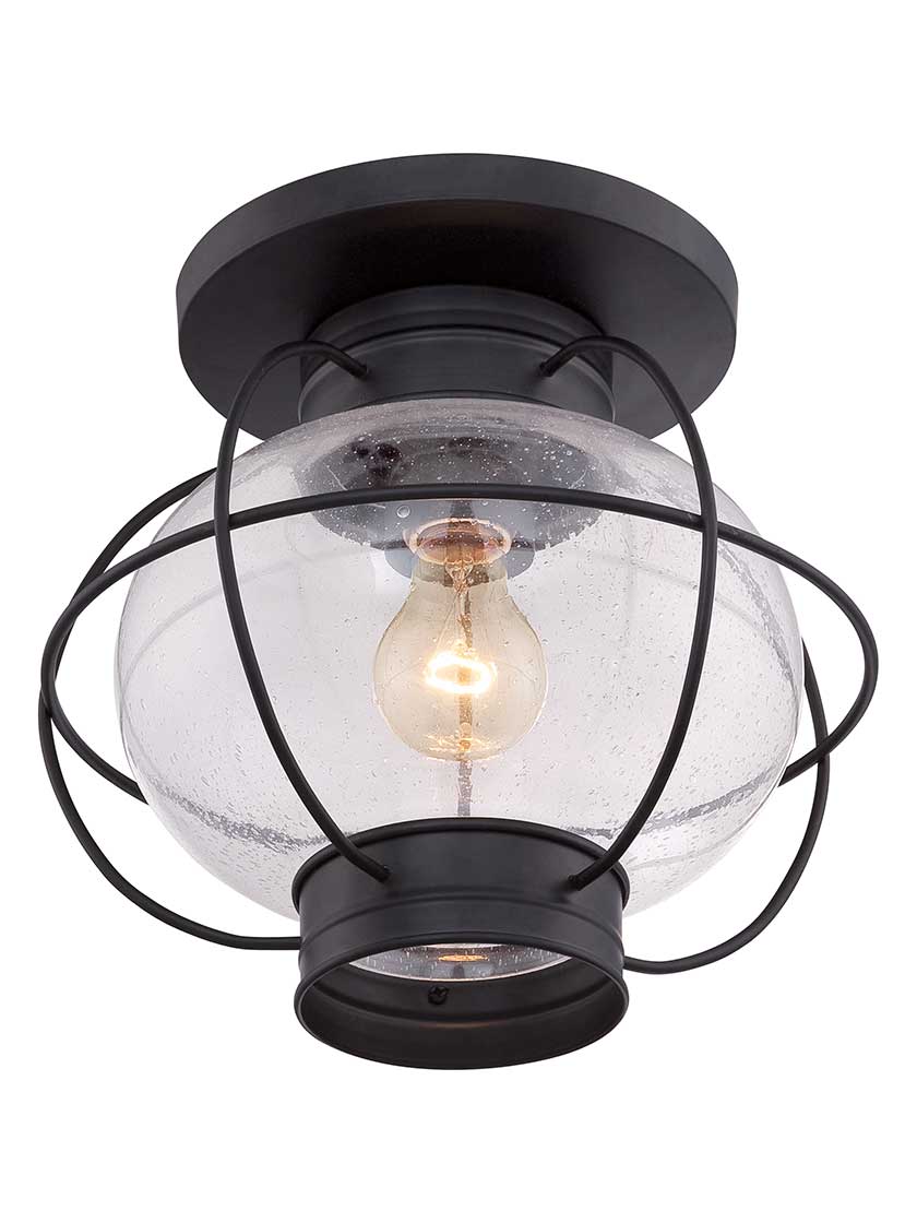 Alternate View 2 of Cooper 11 1/2 inch Outdoor Flush Mount Ceiling Light.