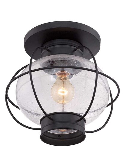 Alternate View 2 of Cooper 11 1/2 inch Outdoor Flush Mount Ceiling Light.