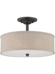 Cloverdale 3-Light Semi-Flush Mount Ceiling Light