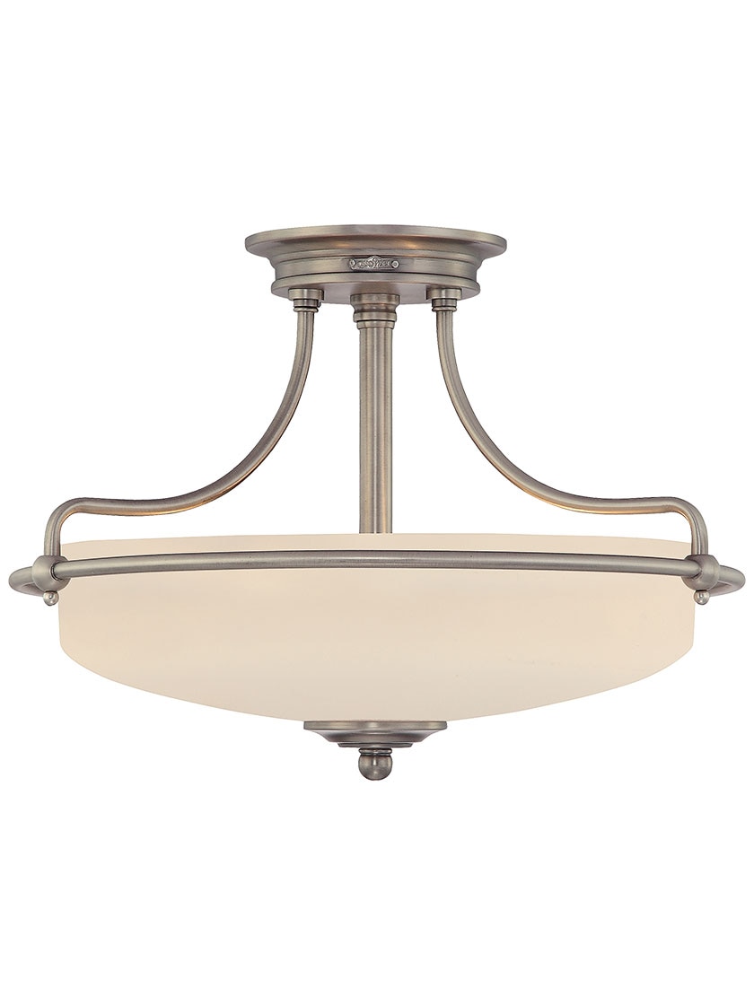 Griffin 3-Light Semi-Flush Mount Ceiling Light | House of Antique Hardware, image size:840x1120