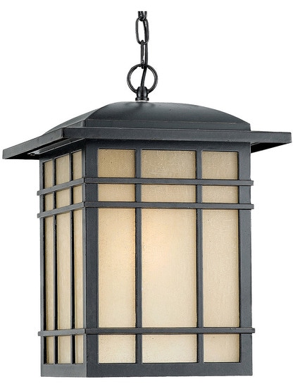 Hillcrest Large Hanging Lantern in Imperial Bronze.