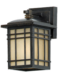 Hillcrest Small Wall Lantern in Imperial Bronze.