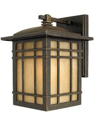Hillcrest Wall Lantern in Imperial Bronze.