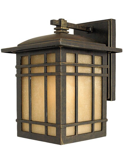 Hillcrest Wall Lantern in Imperial Bronze.