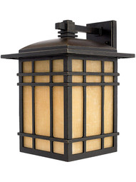 Hillcrest Large Wall Lantern in Imperial Bronze.