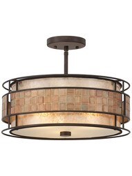 Laguna 16 inch Semi-Flush Mount Ceiling Light.