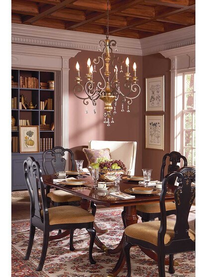 Alternate View 2 of Marquette 6 Light Chandelier In Heirloom Bronze