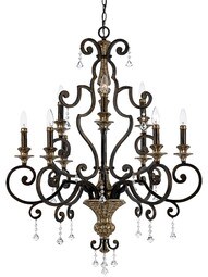 Marquette 9-Light Chandelier in Heirloom Bronze