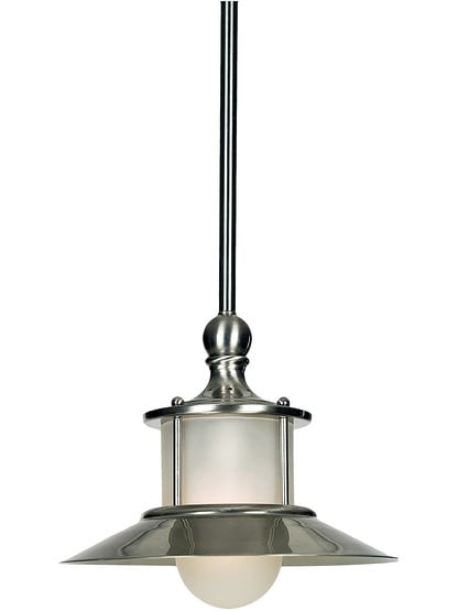 New England Pendant in Brushed Nickel.