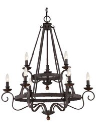 Noble Two Tier 9-Light Chandelier