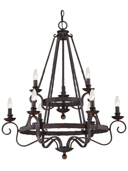 Noble Two Tier 9-Light Chandelier.