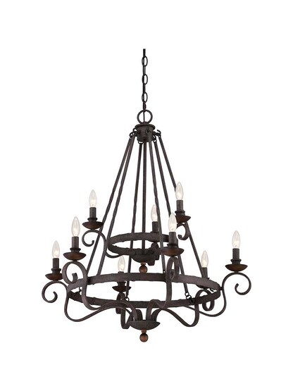 Noble Two Tier 9-Light Chandelier