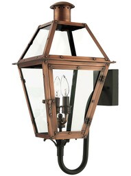 Rue De Royal Large Wall Lantern in Aged Copper