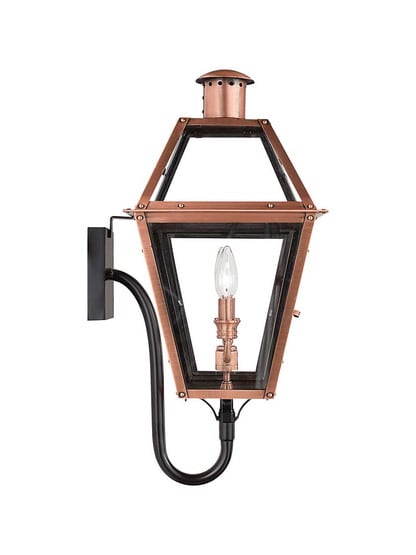 Alternate View 4 of Rue De Royal Large Wall Lantern in Aged Copper.