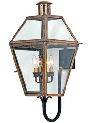 Rue De Royal Extra-Large Wall Lantern in Aged Copper