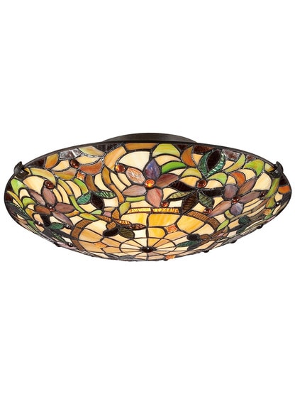 Alternate View of Kami Art Glass Flush Mount In Vintage Bronze