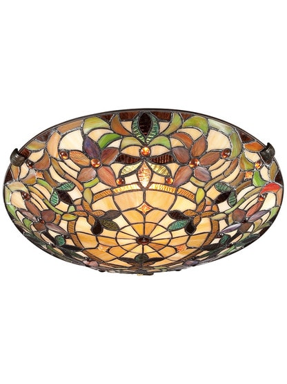 Alternate View 2 of Kami Art Glass Flush Mount In Vintage Bronze