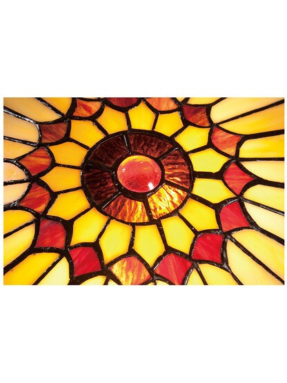 Alternate View 3 of West End Art Glass Flush Mount In Vintage Bronze