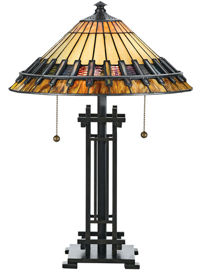Chastain Desk Lamp in Authentic Bronze.