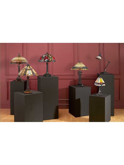 Alternate View of West End Table Lamp in Brushed Bullion.