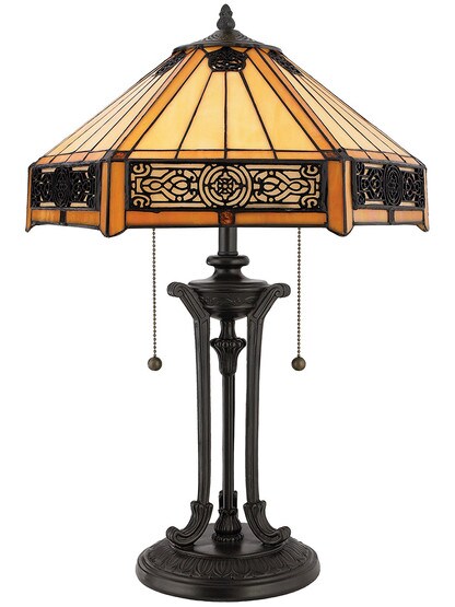 Indus Table Lamp in Vintage Bronze.