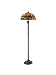 Kami Floor Lamp in Vintage Bronze.