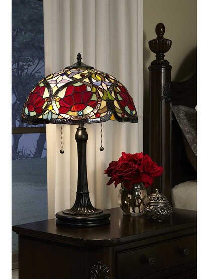 Alternate View of Larissa Table Lamp in Vintage Bronze.