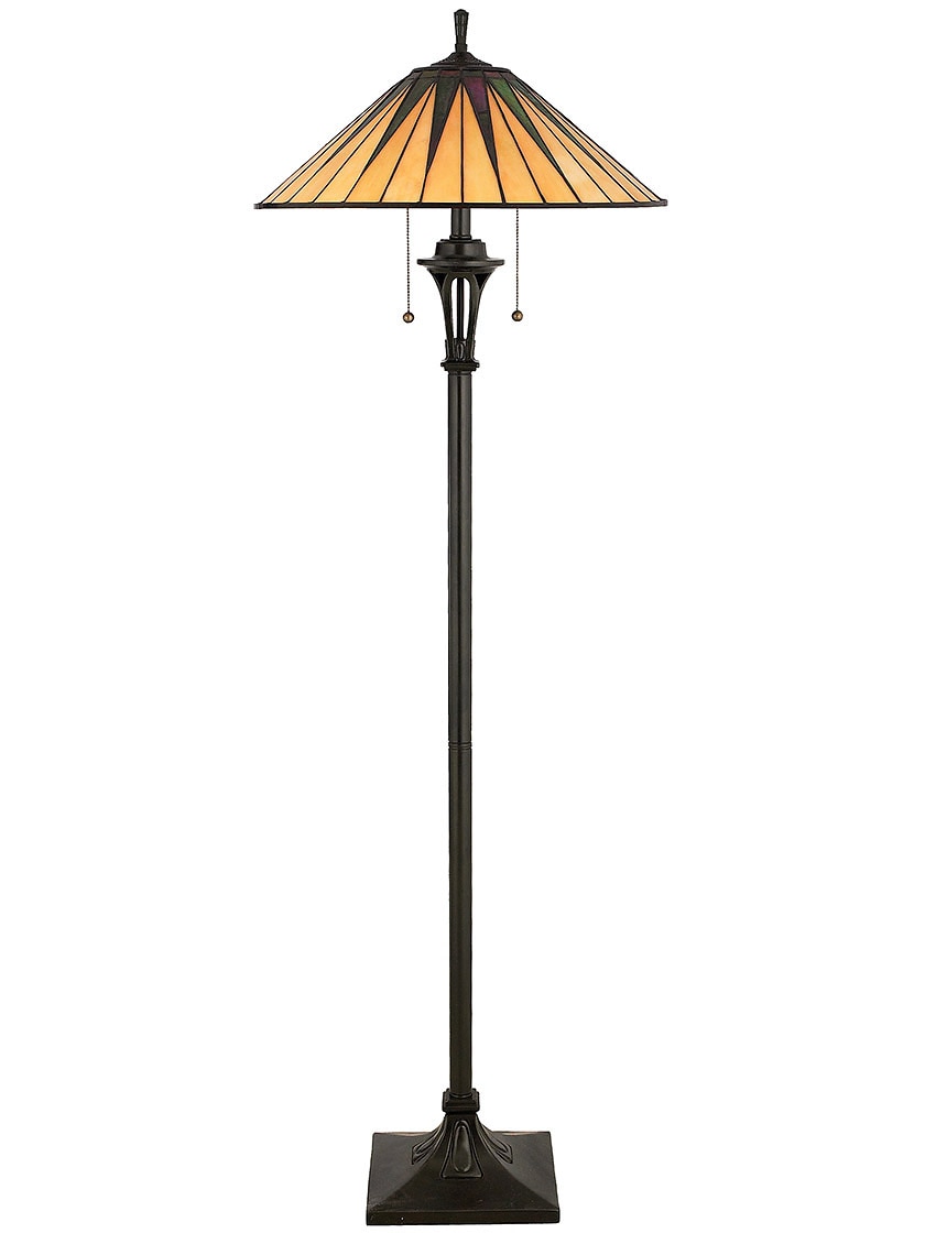 Vintage bronze floor lamp deals