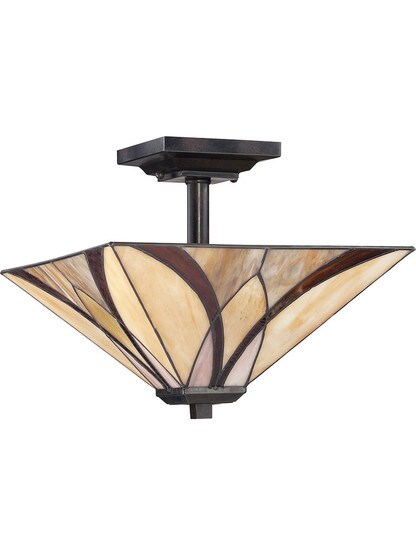 Alternate View of Asheville Semi-Flush Mount Ceiling Light.