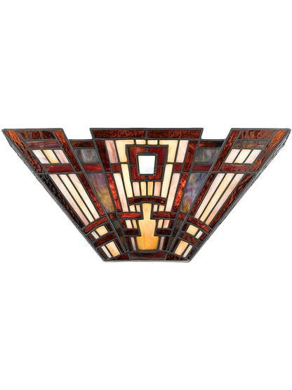 Prairie Style Pocket Sconce in Valiant Bronze.