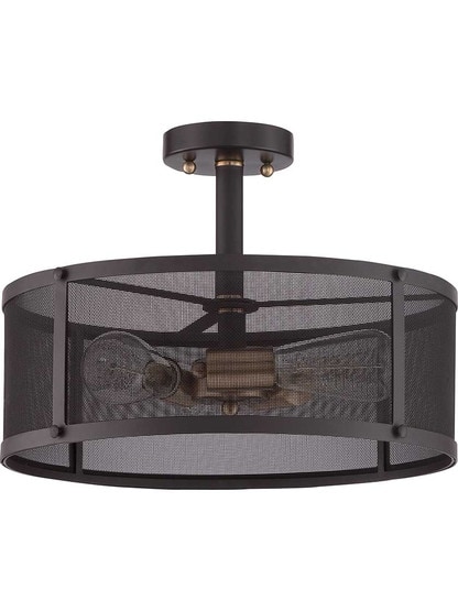 Alternate View of Union Station Semi Flush-Mount Ceiling Light.