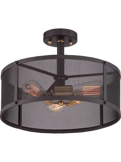 Alternate View 2 of Union Station Semi Flush-Mount Ceiling Light.